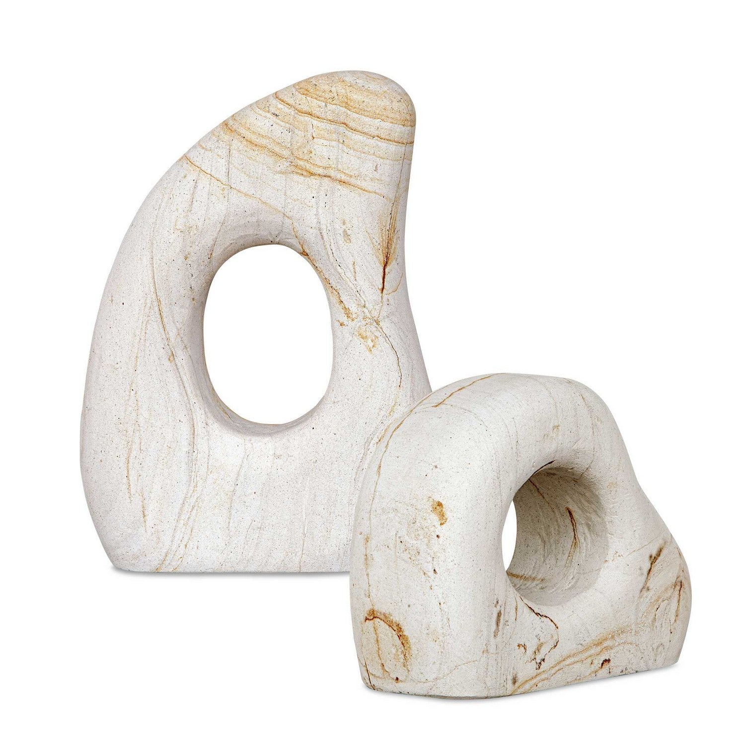 Uttermost - 18265 - Sculpture - Écoulement de pierre - Grain naturel