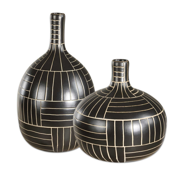 Graphite Vases Set/2