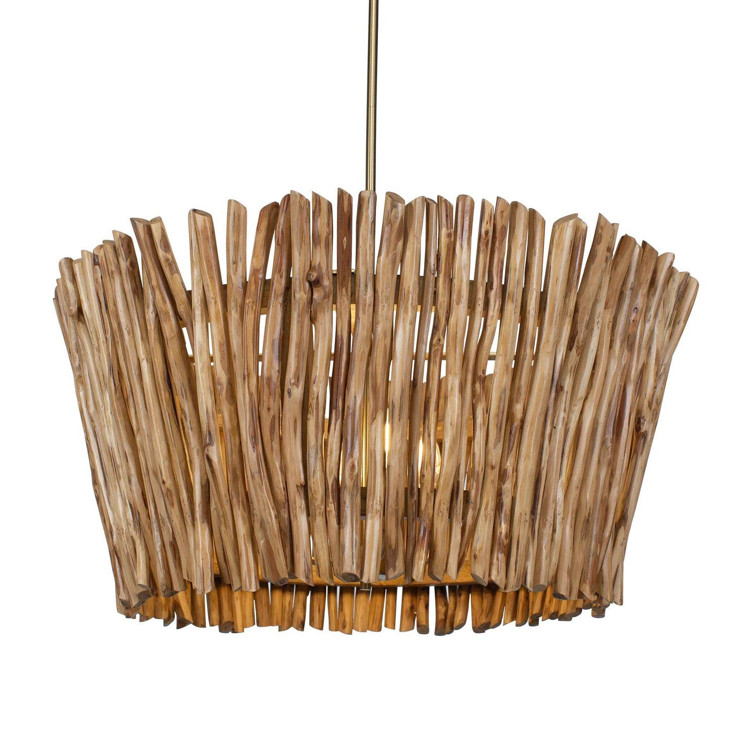 Uttermost - 21395 - Quatre Lumières Suspendu - Rhea - Laiton antique