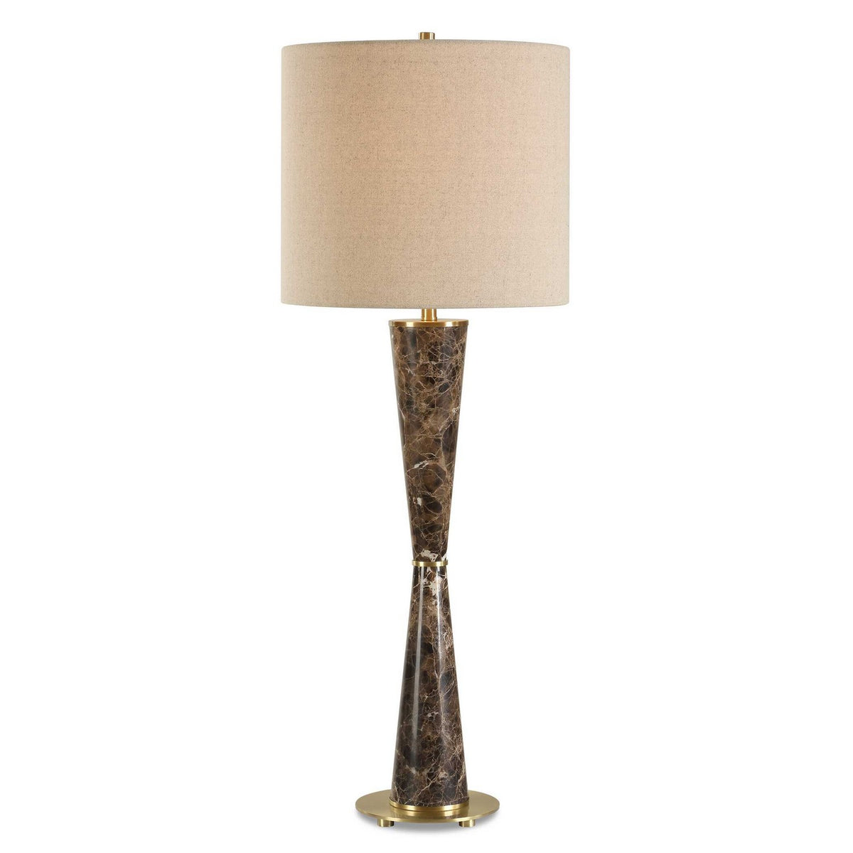 Uttermost - 30579 - Une lumière Lampe de table - Jameson - Plaqué laiton antique