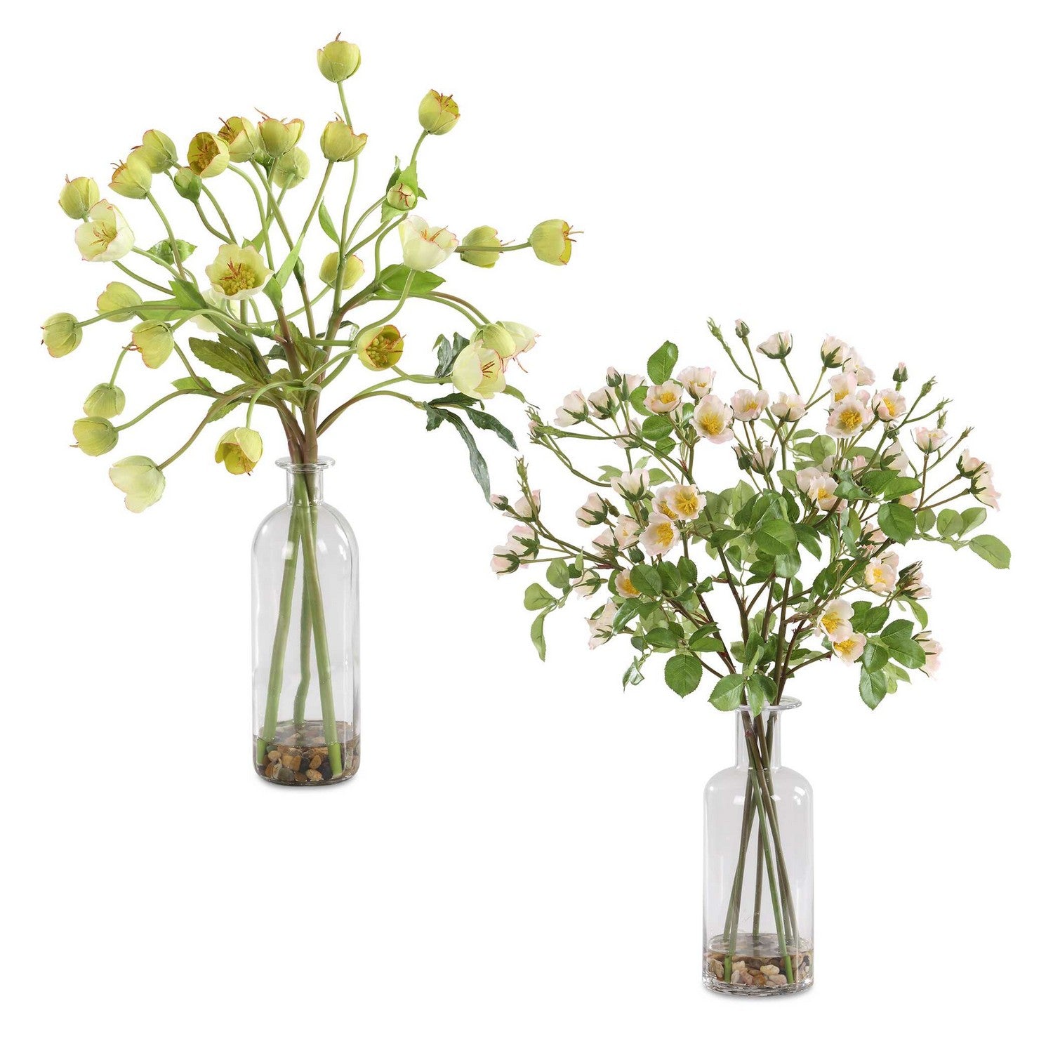 Uttermost - 60251 - Coffret de 2 bouquets - Tranquillité Carême - Rose