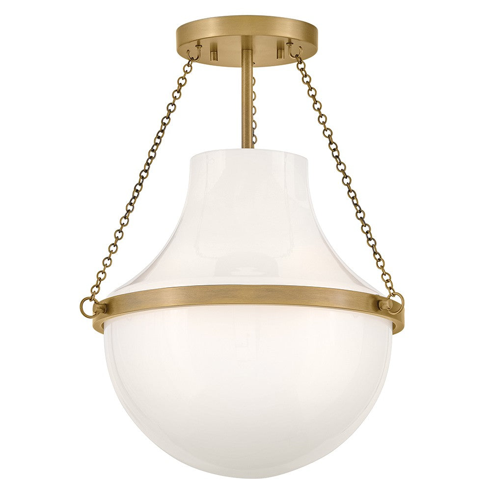 Hinkley Canada - 46891HB - LED Semi-Plafonnier - Collins - Heritage Brass