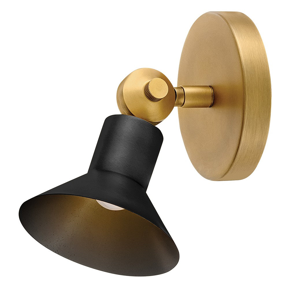 Hinkley Canada - 48490HB-BK - LED Wall Sconce - Dom - Heritage Brass