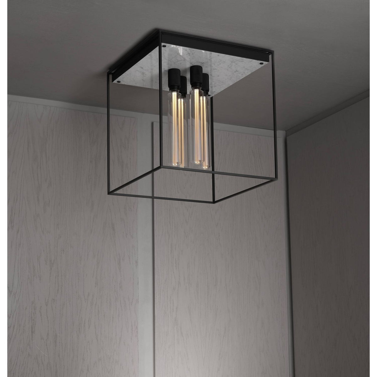 Buster + Punch - NCA-14282 - Plafonnier à quatre lampes - Marbre blanc