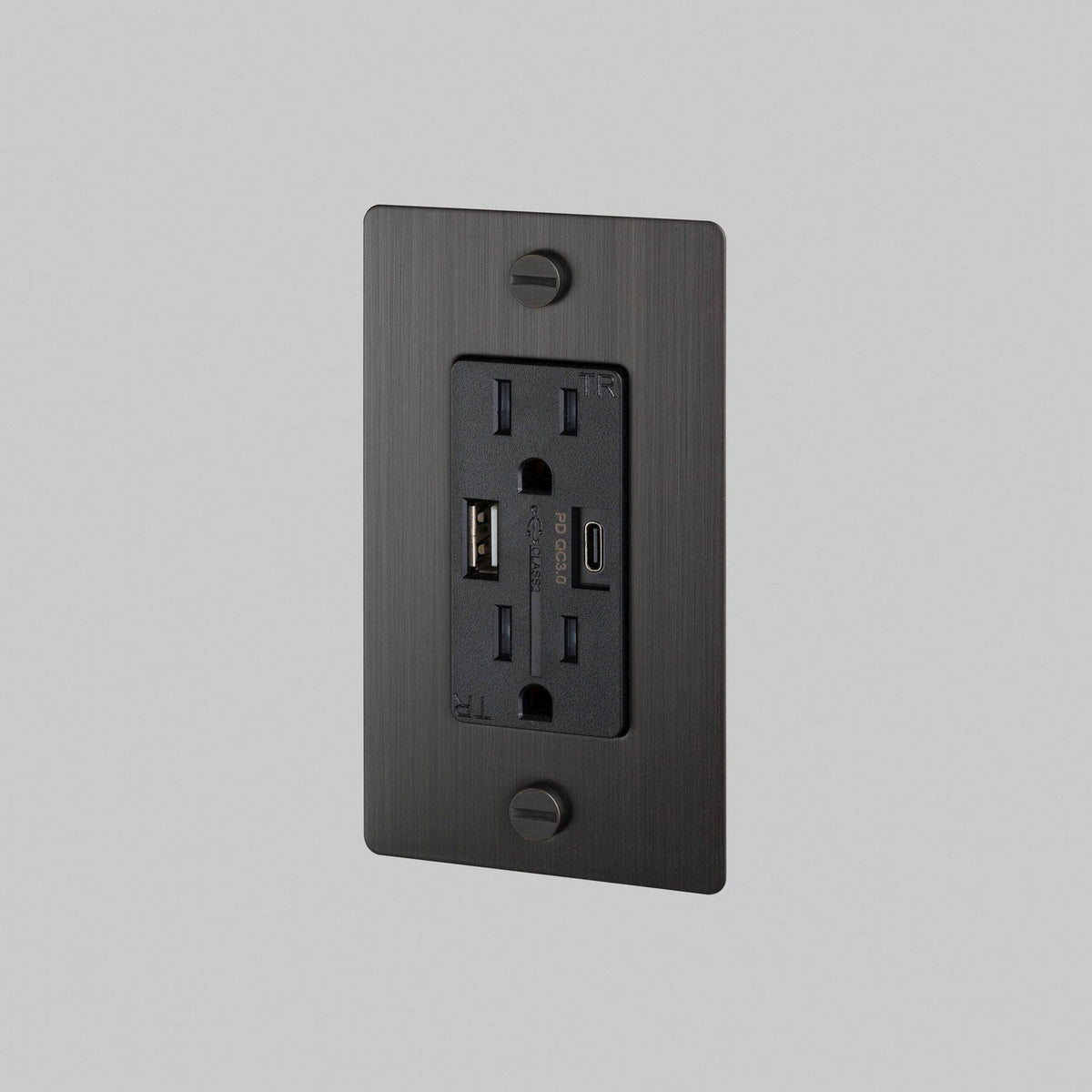 Buster + Punch - NSC-093813 - Duplex Outlet - Smoked Bronze