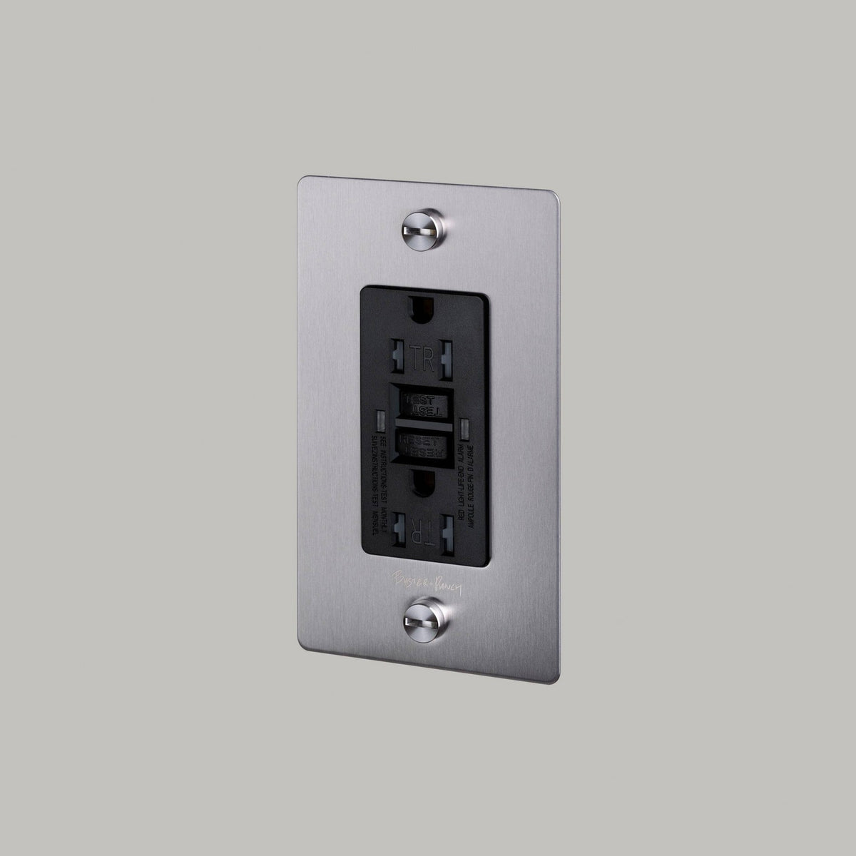 Buster + Punch - NSK-073507 - Duplex Outlet - Steel