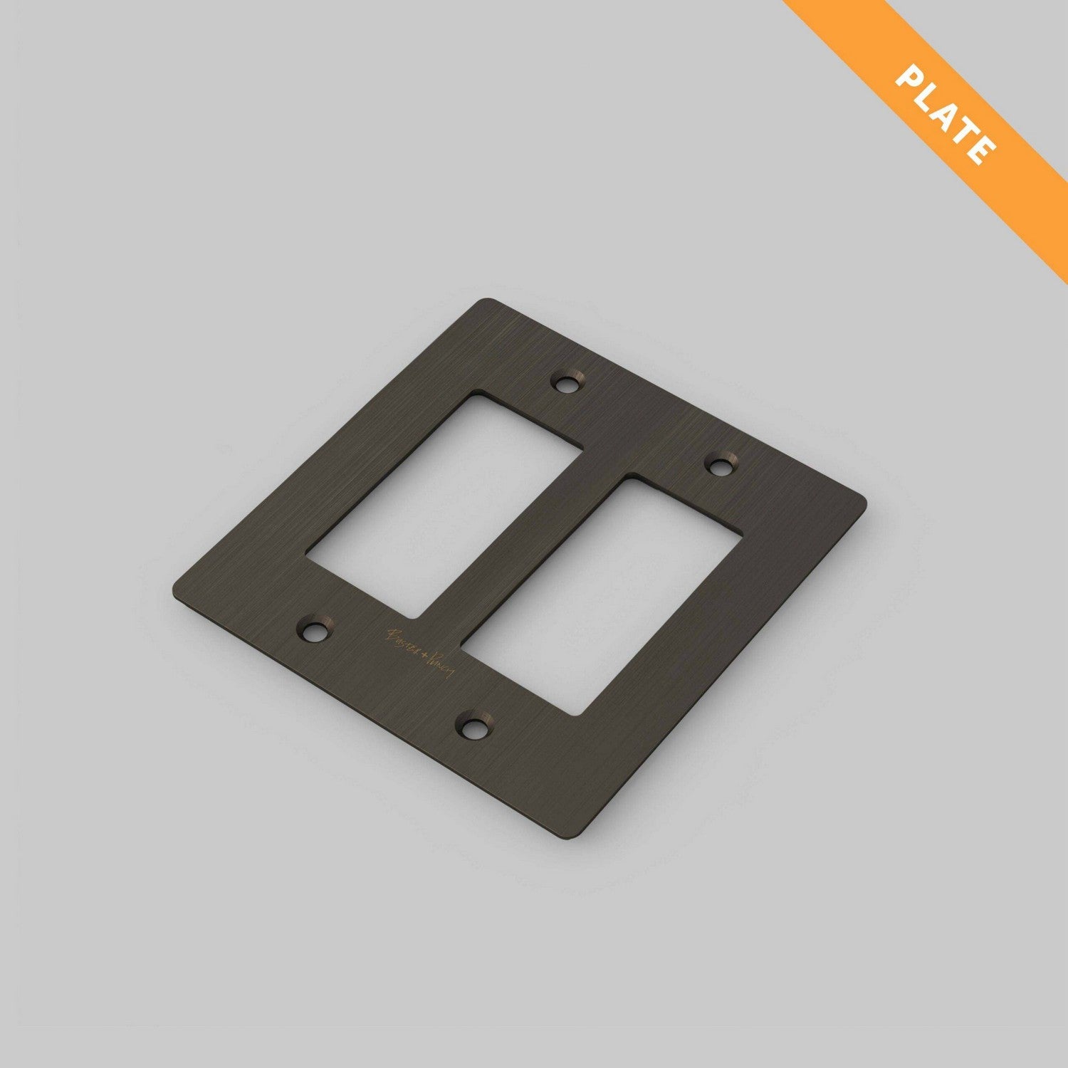 Buster + Punch - NPL-09296 - Wall Plate - Smoked Bronze
