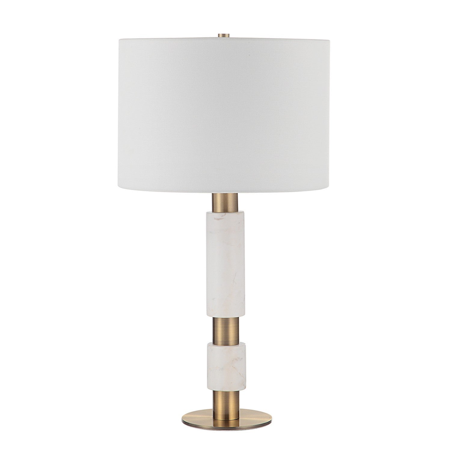 Renwil Canada - LPT1213 - LED Table Lamp - Pirot - Honed White Antique Brushed Brass
