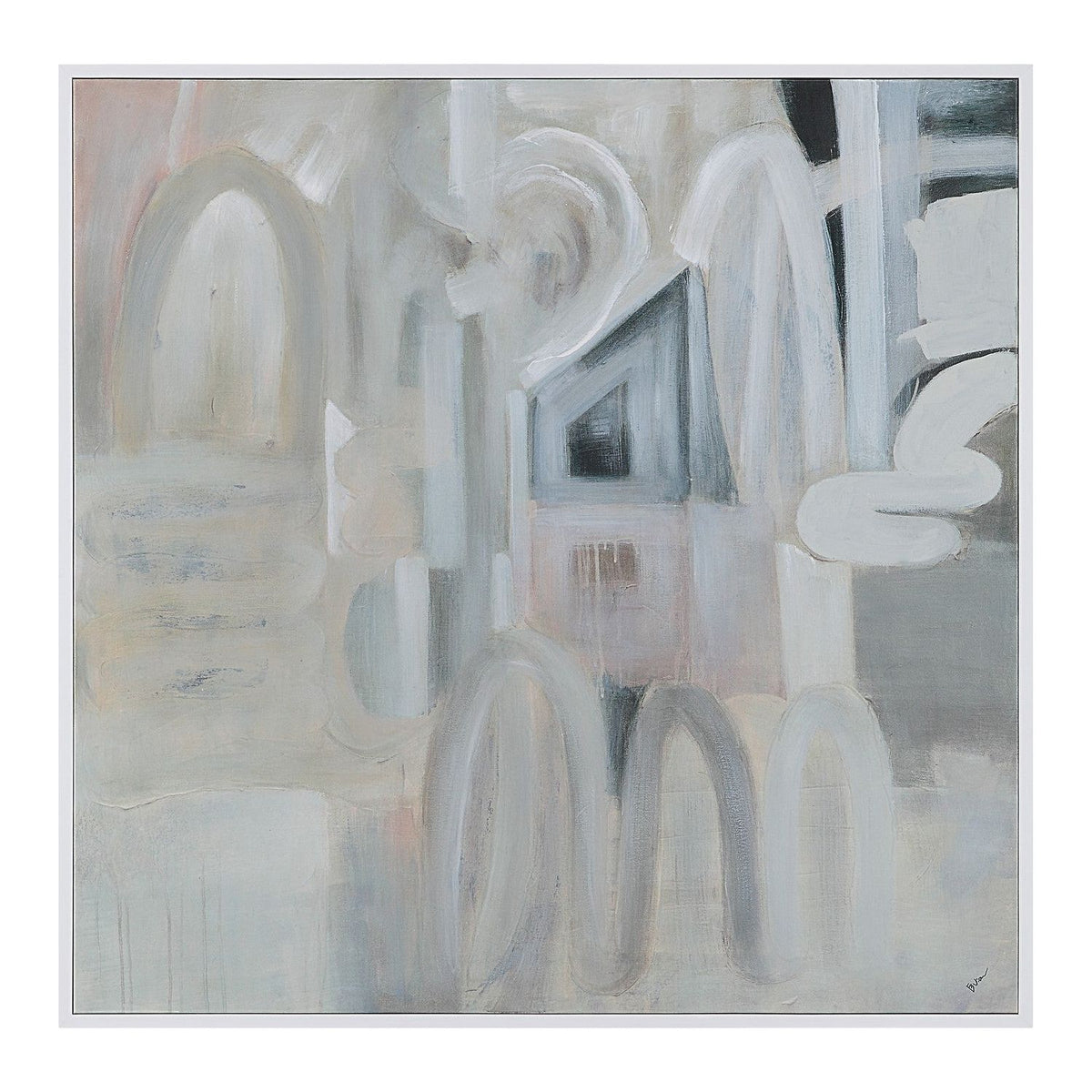 Renwil Canada - OL2165 - Canvas Art - Palazzo - Painted White