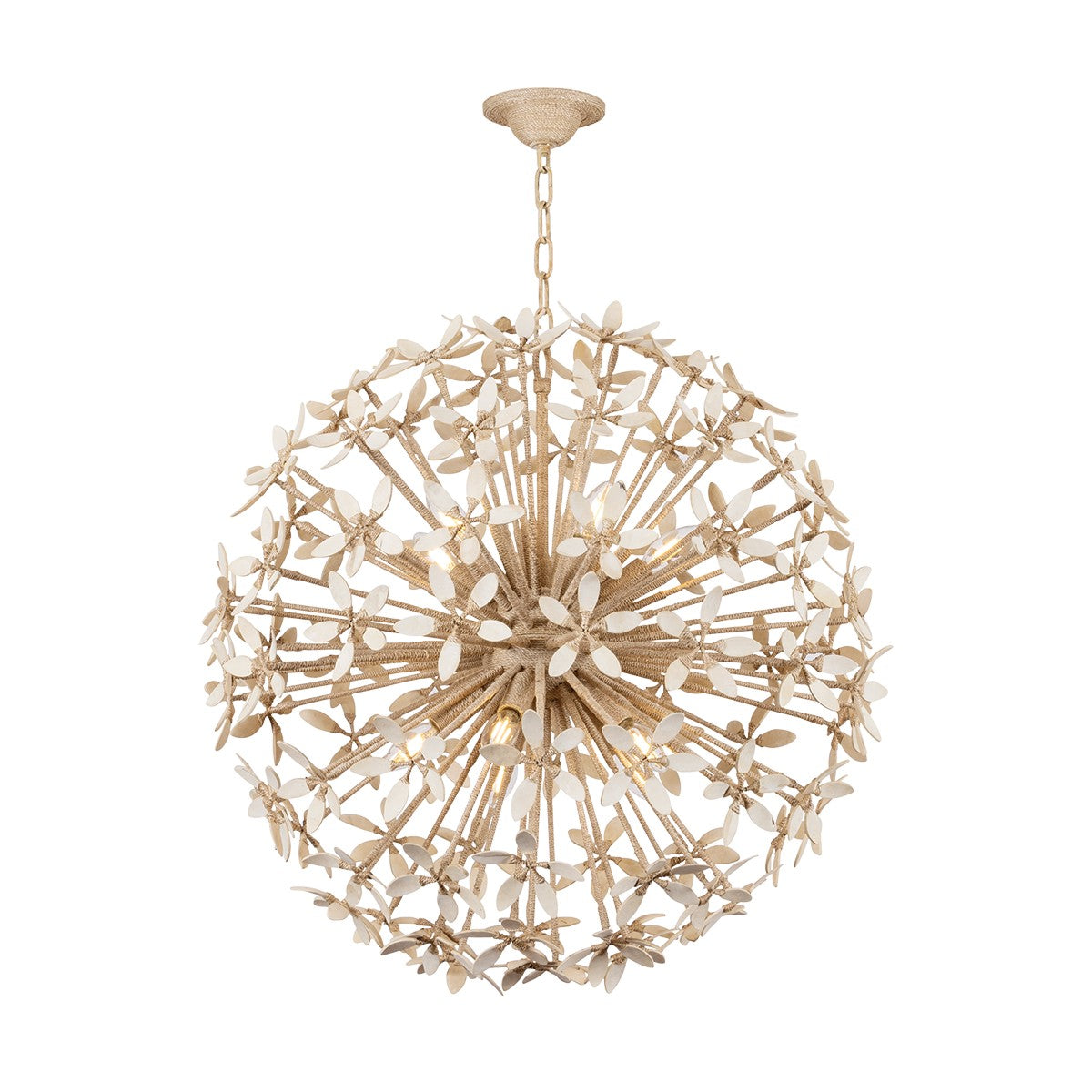 Corbett Lighting Canada - 511-30-IYC - Dix lampes Suspendu - Corfou - Ivory Coco