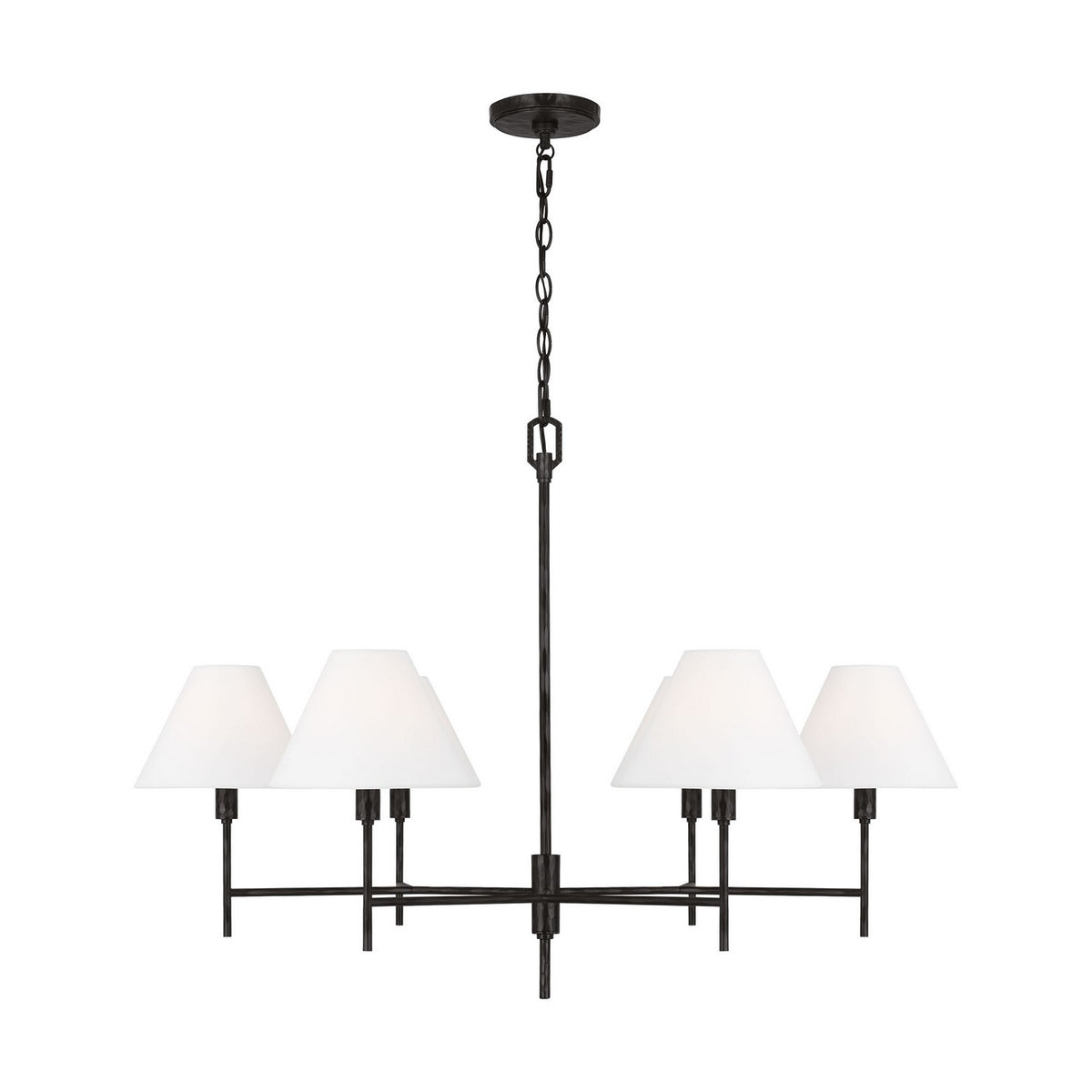 Visual Comfort Studio Canada - CC1776AI - Six Light Chandelier - Ridgewood - Aged Iron
