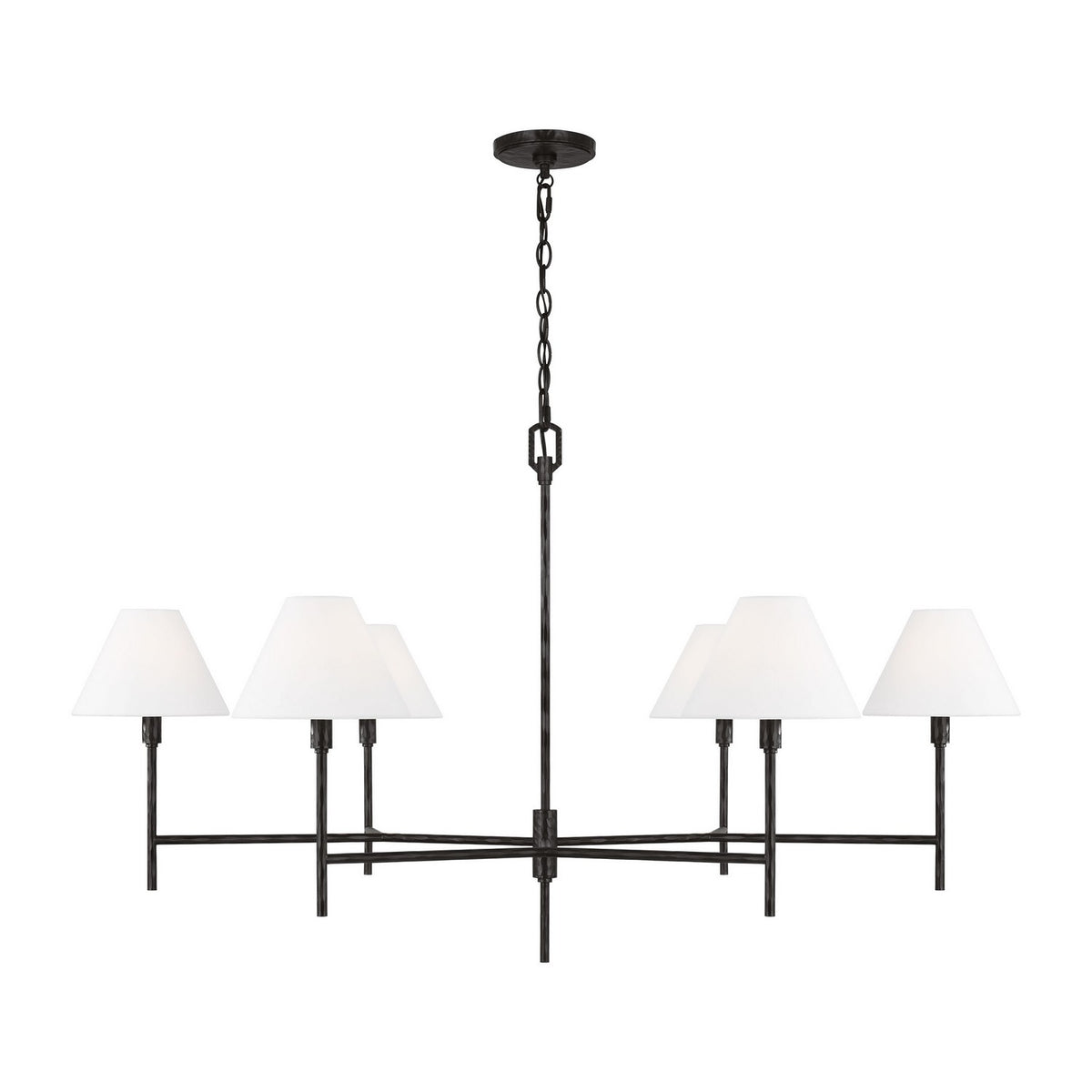 Visual Comfort Studio Canada - CC1786AI - Six Light Chandelier - Ridgewood - Aged Iron
