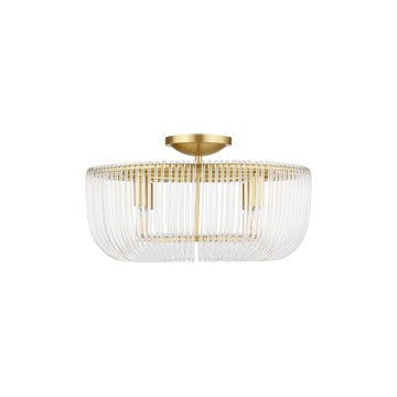 Visual Comfort Studio Canada - CF1144BBS - Four Light Flush Mount - Pierce - Burnished Brass