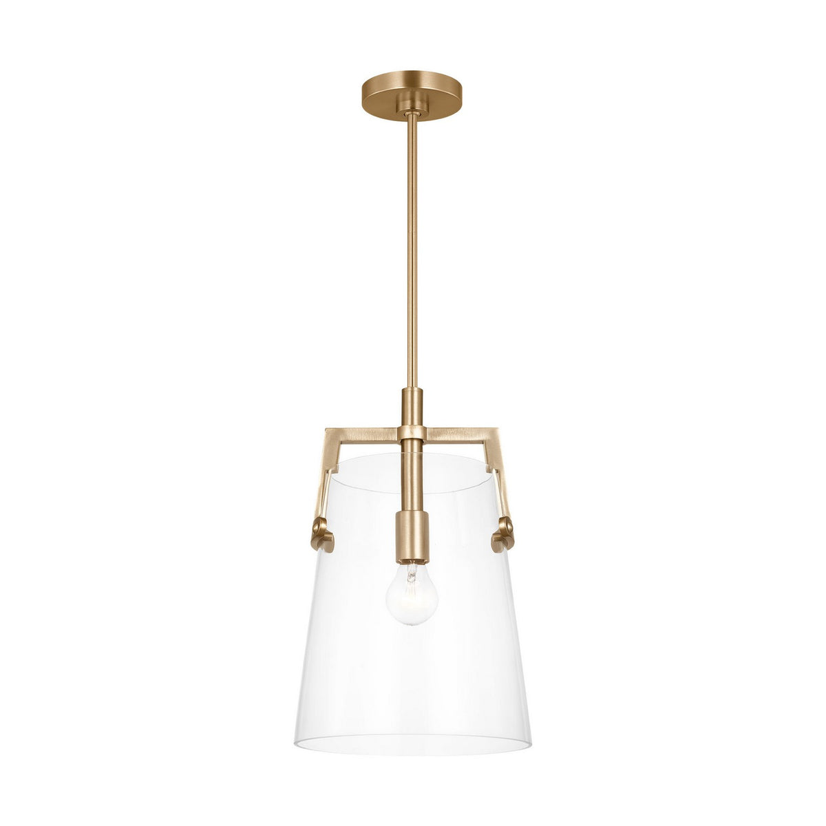 Visual Comfort Studio Canada - DJP1271SB - One Light Pendant - Crofton - Satin Brass