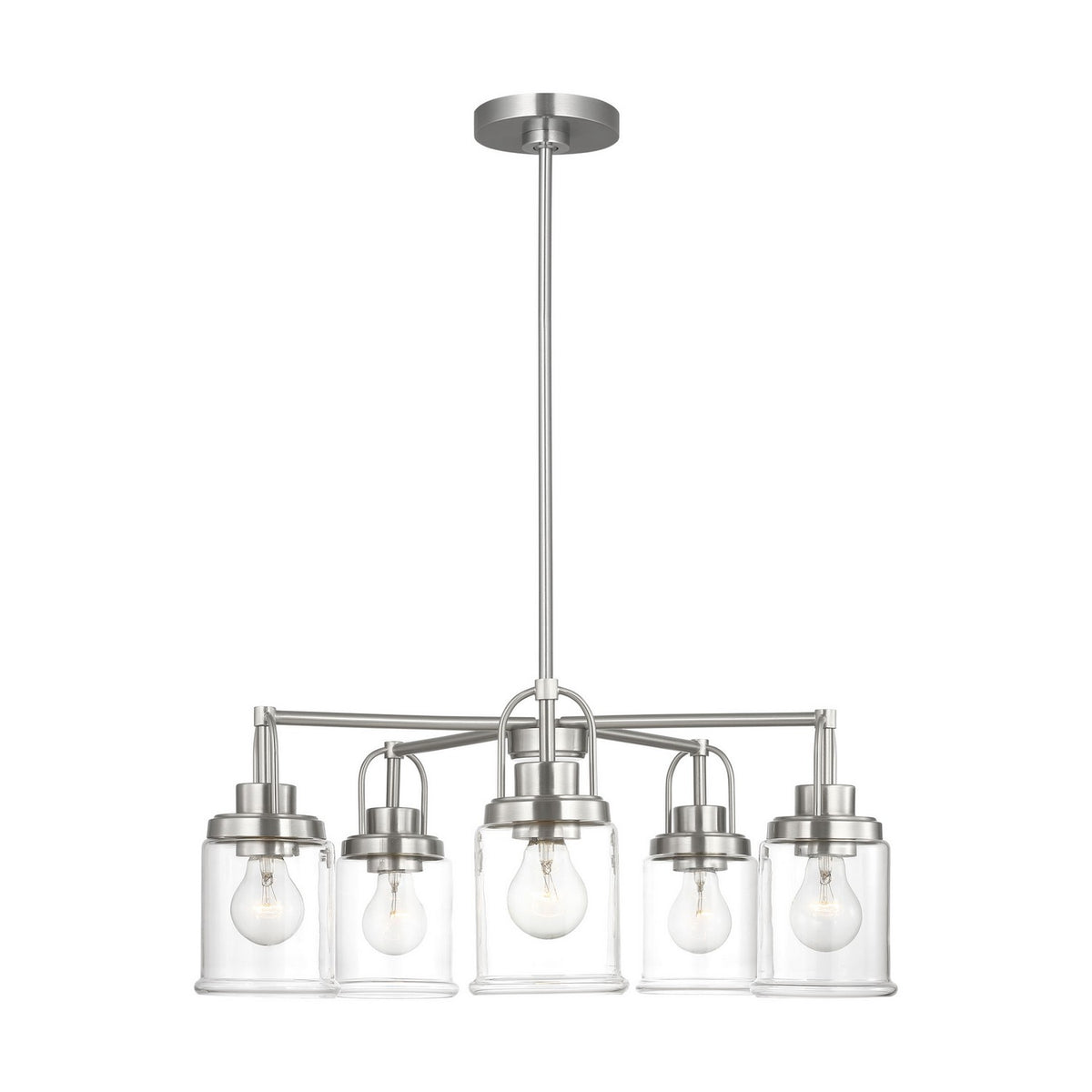 Visual Comfort Studio Canada - GLC1175BS - Five Light Chandelier - Anders - Brushed Nickel