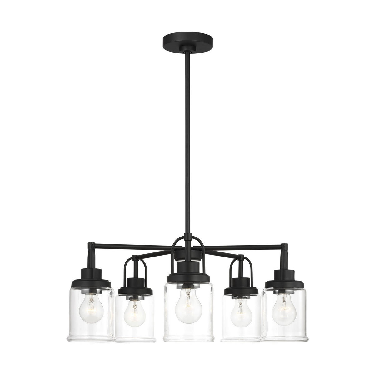 Visual Comfort Studio Canada - GLC1175MBK - Five Light Chandelier - Anders - Midnight Black