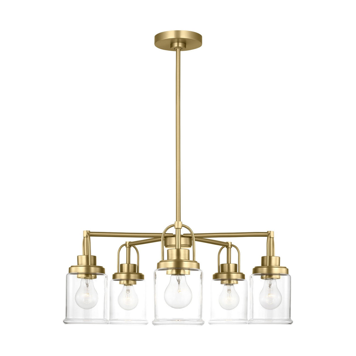 Visual Comfort Studio Canada - GLC1175SB - Five Light Chandelier - Anders - Satin Brass