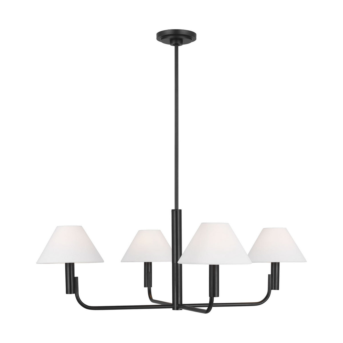 Visual Comfort Studio Canada - SLC1014AI - Four Light Chandelier - Colfax - Aged Iron