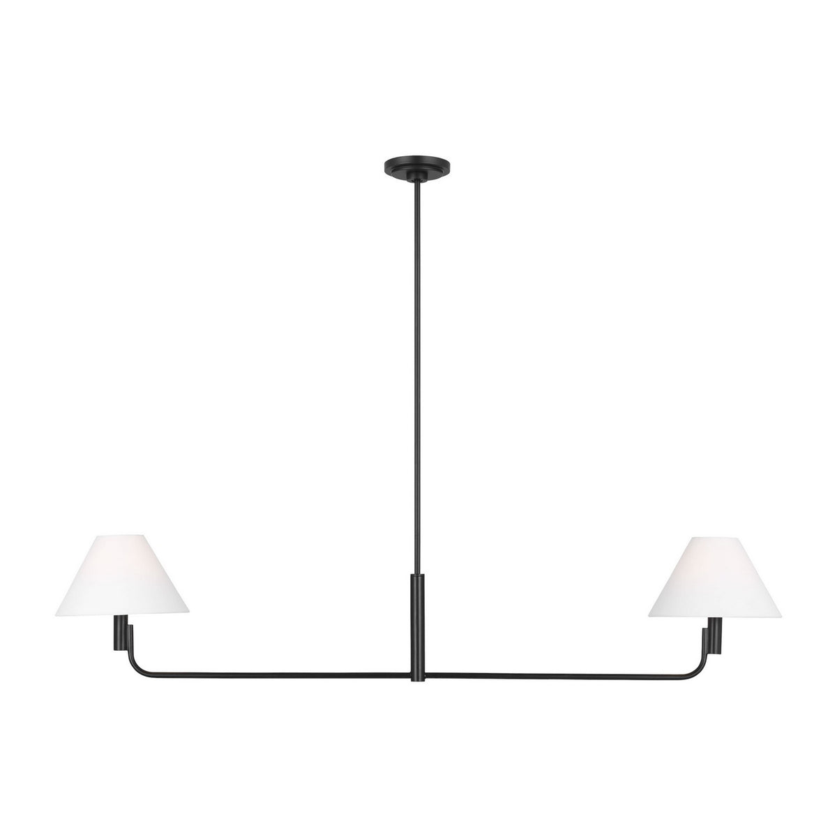 Visual Comfort Studio Canada - SLC1022AI - Two Light Linear Chandelier - Colfax - Aged Iron