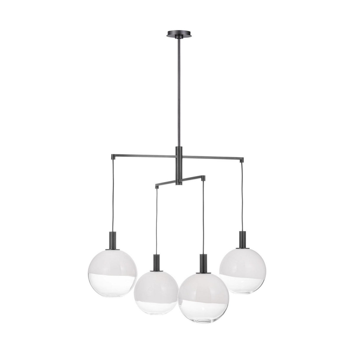 Visual Comfort Studio Canada - SLC1044AI - Four Light Chandelier - Torian - Aged Iron