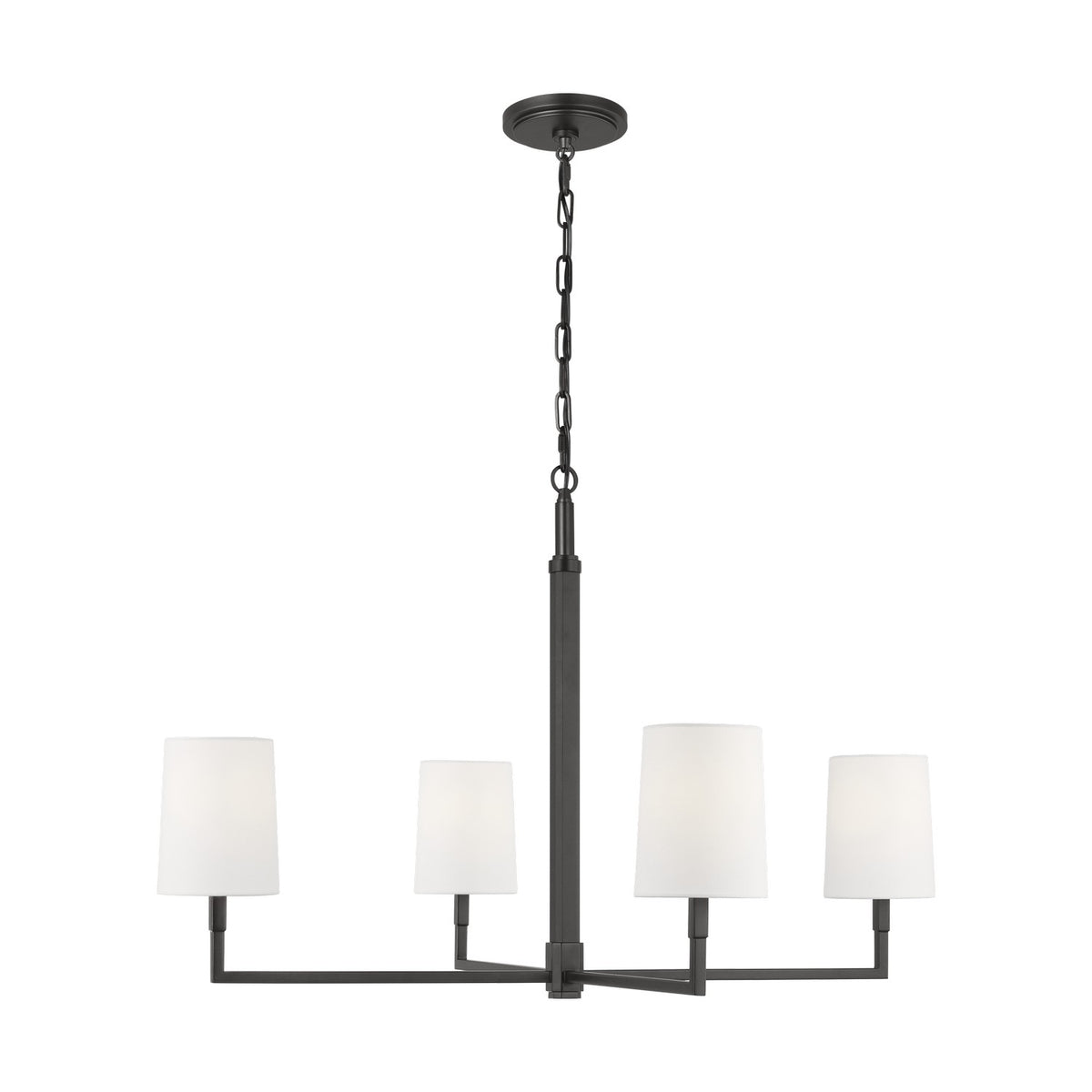 Visual Comfort Studio Canada - TC1224AI - Four Light Chandelier - Danica - Aged Iron