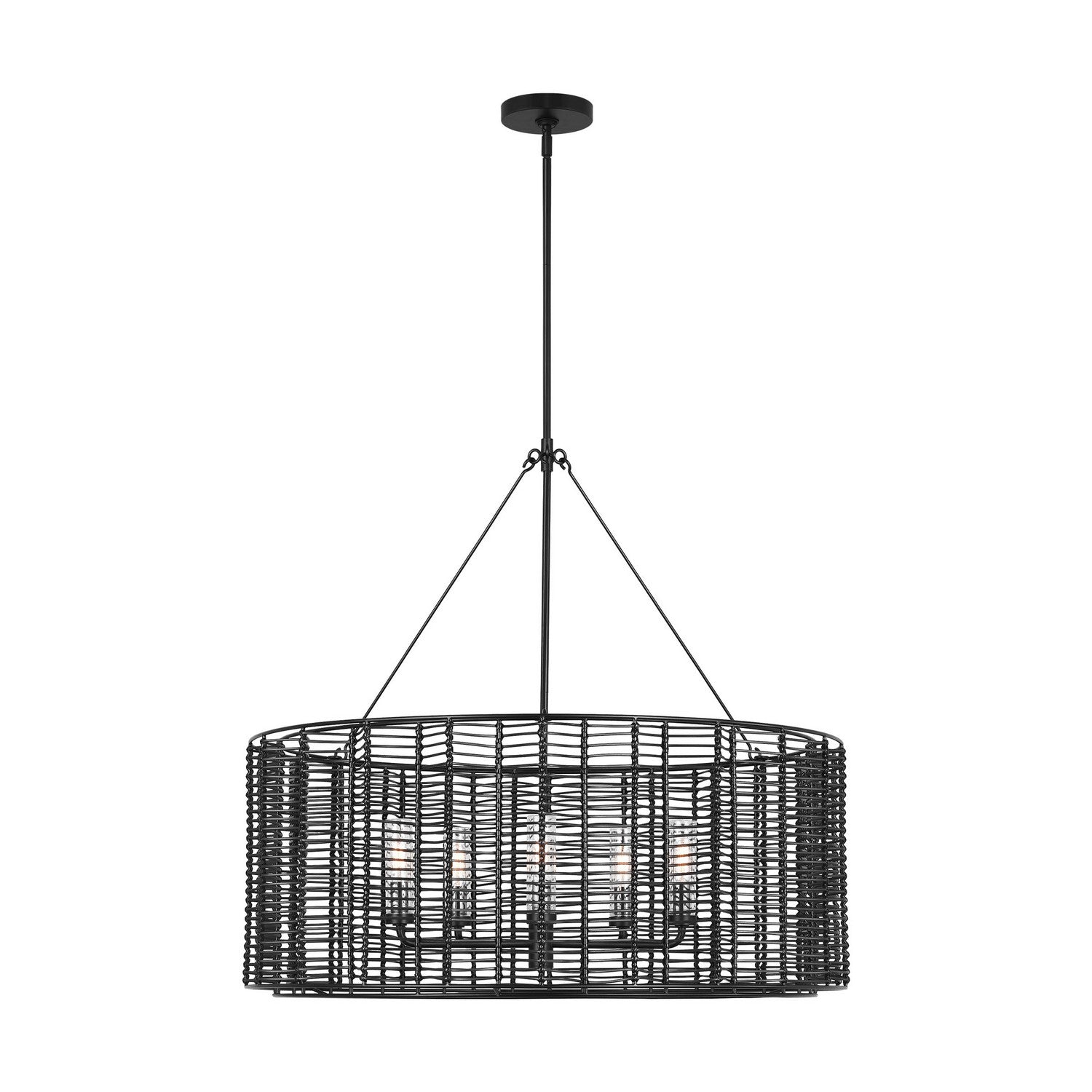 Visual Comfort Studio Canada - TFC1155MBK - Five Light Chandelier - Winslow - Midnight Black