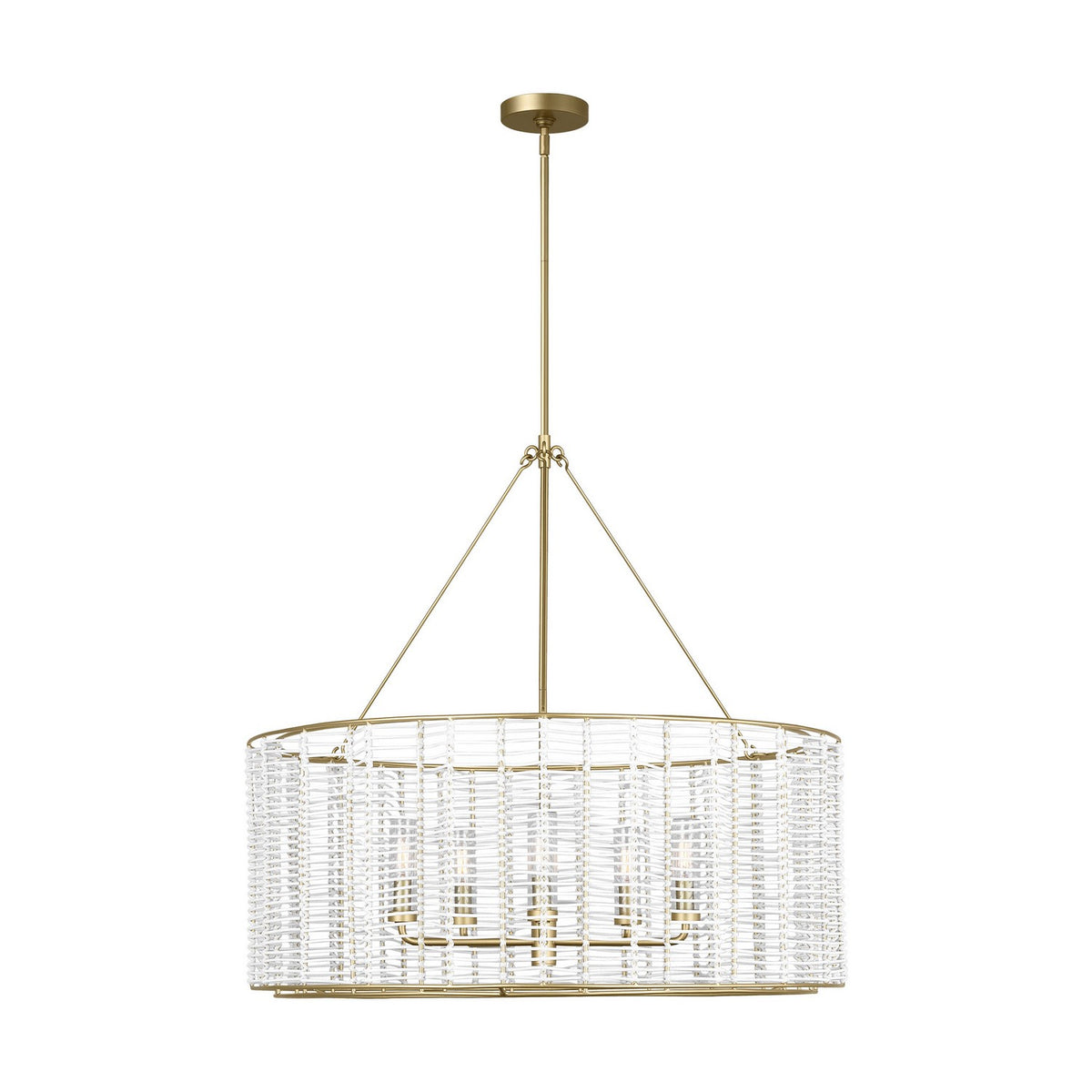 Visual Comfort Studio Canada - TFC1155PCB - Five Light Chandelier - Winslow - Powder-Coated Brass