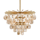 Arteriors - DMC33 - Huit Lumières Suspendu - Jacqueline - Ambre