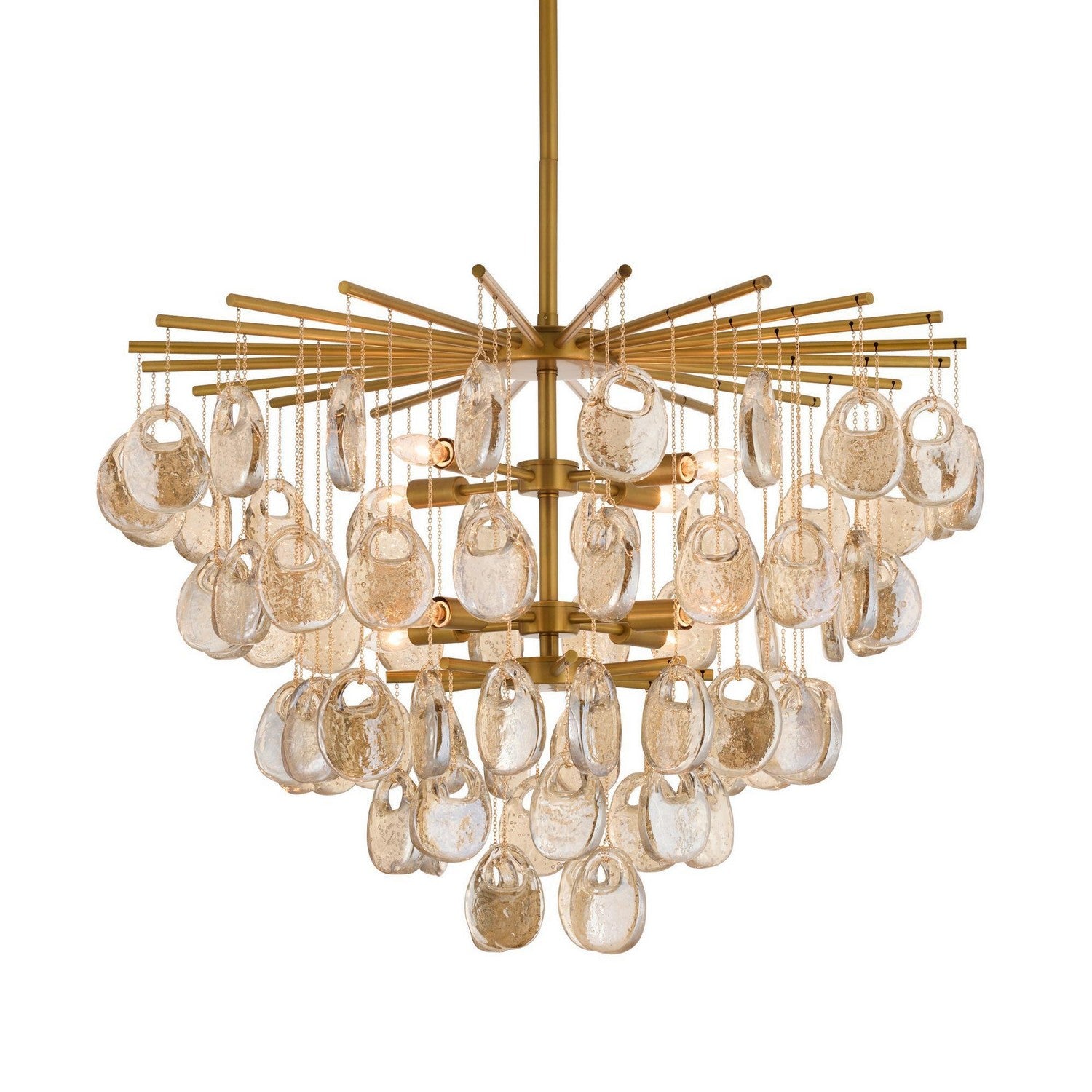 Arteriors - DMC33 - Huit Lumières Suspendu - Jacqueline - Ambre
