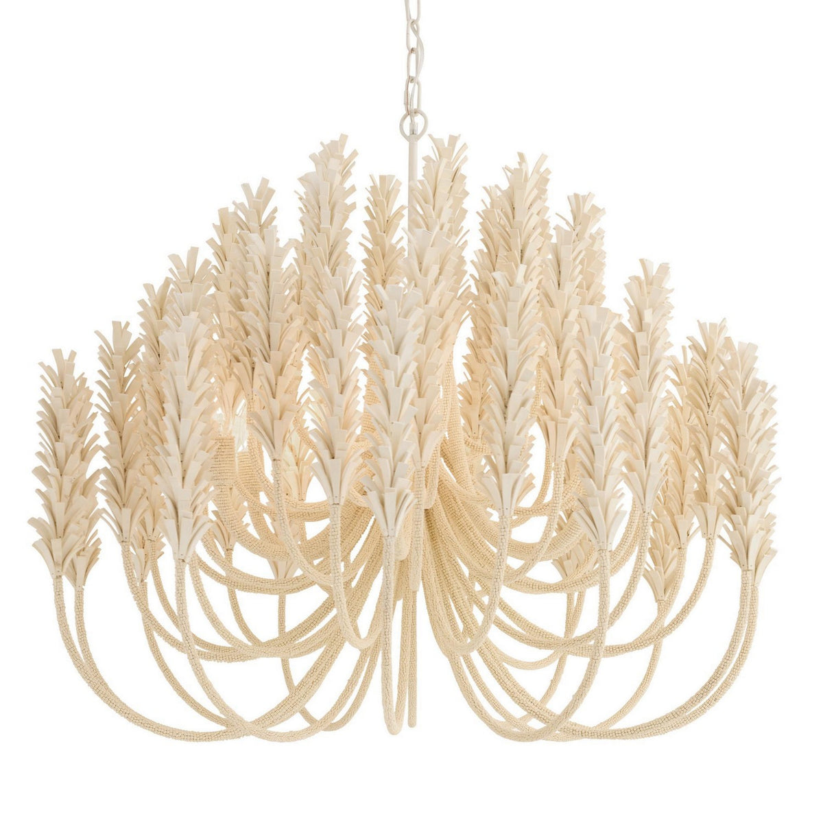 Arteriors - DMS20 - Six Light Chandelier - Kaia - Ivory