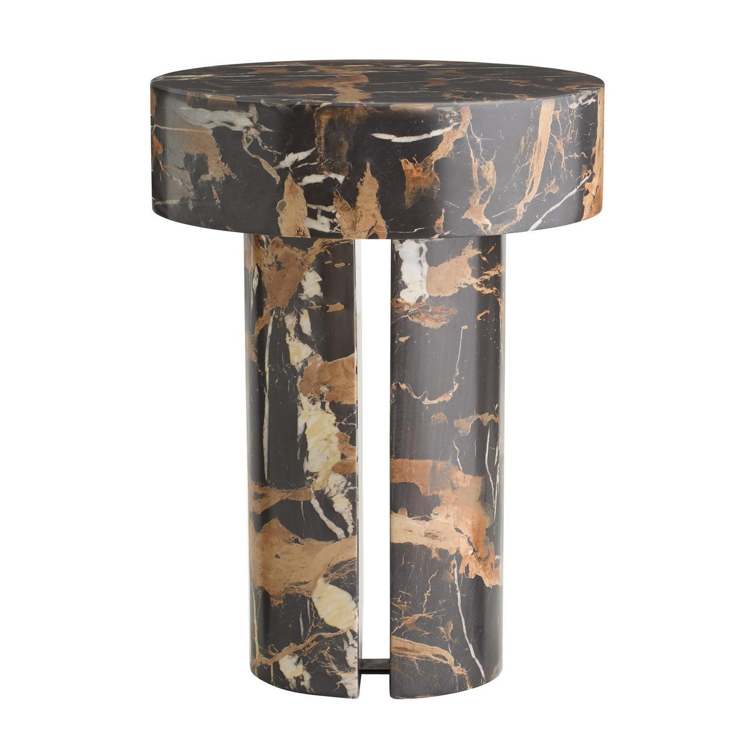 Arteriors - FES16 - Table d'appoint - Kopi - Espresso et blanc