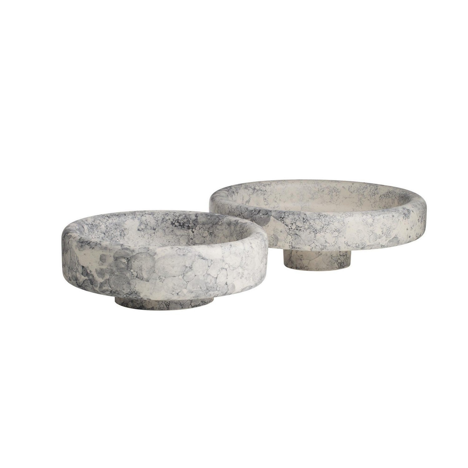 Arteriors - ATE04 - Centres de table, lot de 2 - Izzy - Nuage d'orage