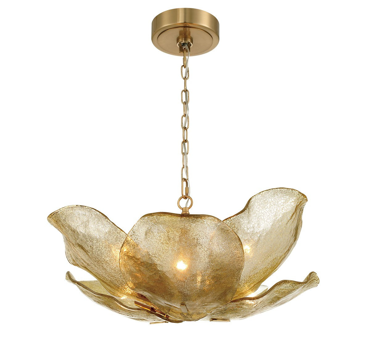 Lib & Co. Canada - 12205-037 - Six Light Flushmount / Pendant - Corato - Brushed Brass