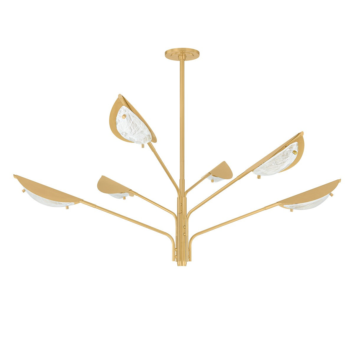 Hudson Valley Canada - 7506-AGB - Six Light Chandelier - Levin - Aged Brass