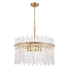 Arabela Lighting - 85102-6 - Six Light Pendant - Icicles - Natural Brass