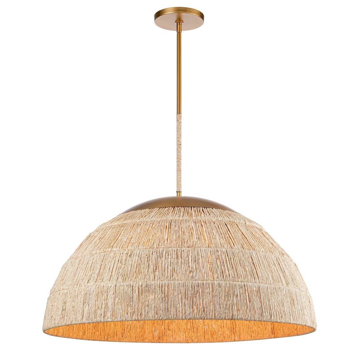 Arabela Lighting - 85111-6 - Six Light Pendant - Copa - Natural Brass