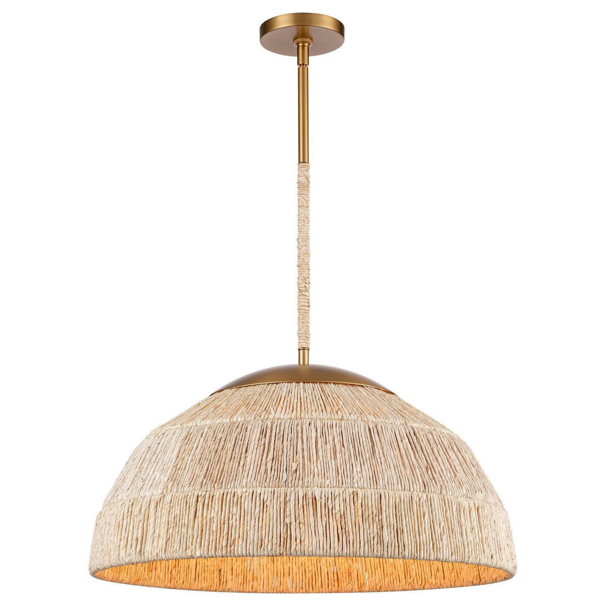 Arabela Lighting - 85112-4 - Four Light Pendant - Copa - Natural Brass
