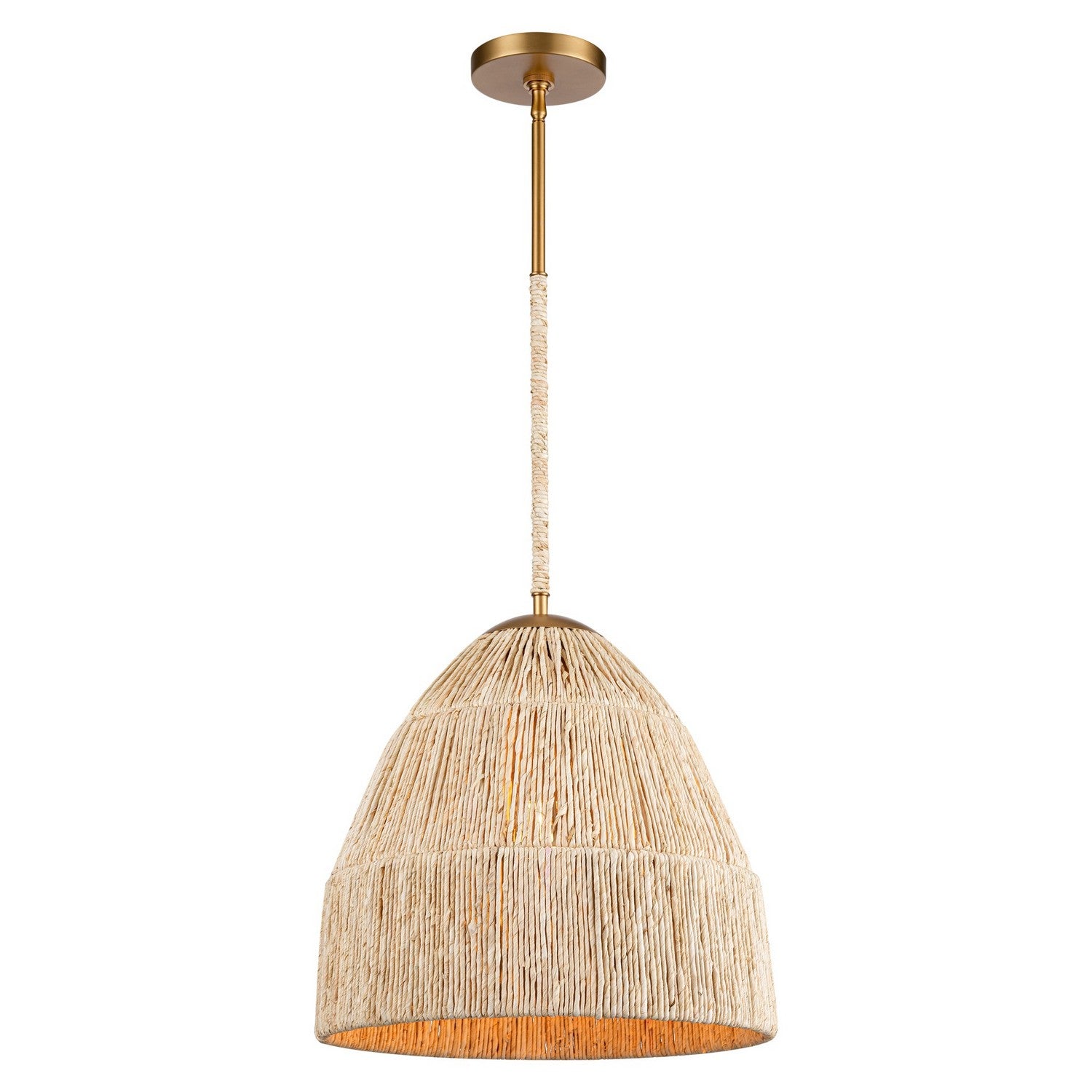 Arabela Lighting - 85113-1 - One Light Pendant - Copa - Natural Brass