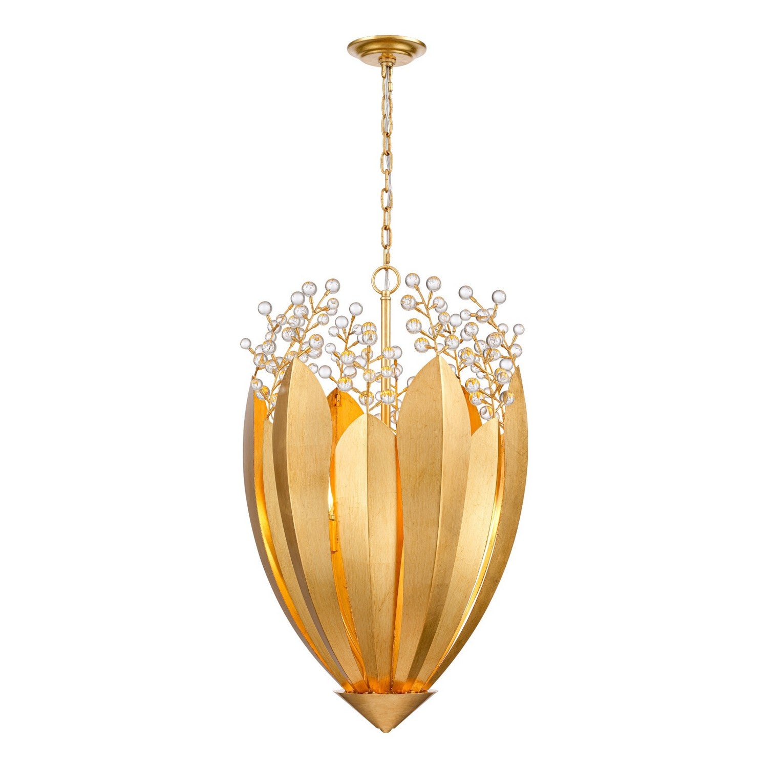 Arabela Lighting - 85131-6 - Six Light Chandelier - Callista - Antique Gold Leaf