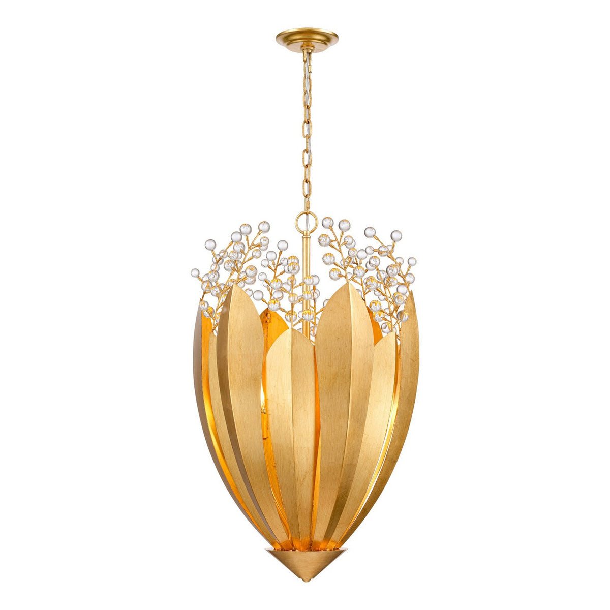 Arabela Lighting - 85131-6 - Six Light Chandelier - Callista - Antique Gold Leaf