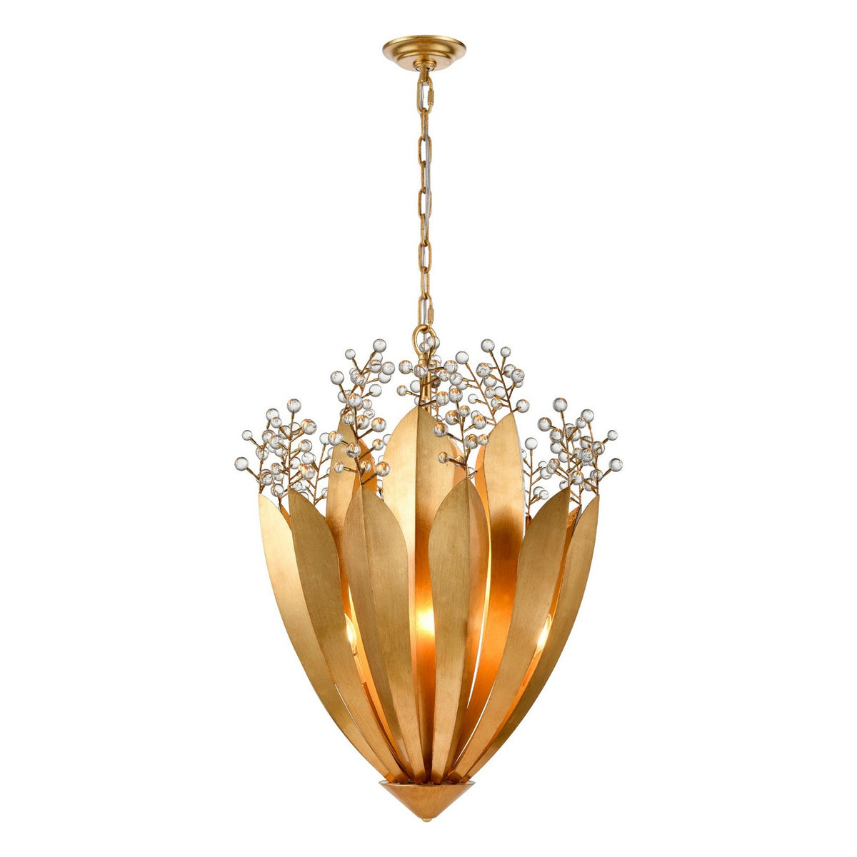 Arabela Lighting - 85132-9 - Nine Light Chandelier - Callista - Antique Gold Leaf