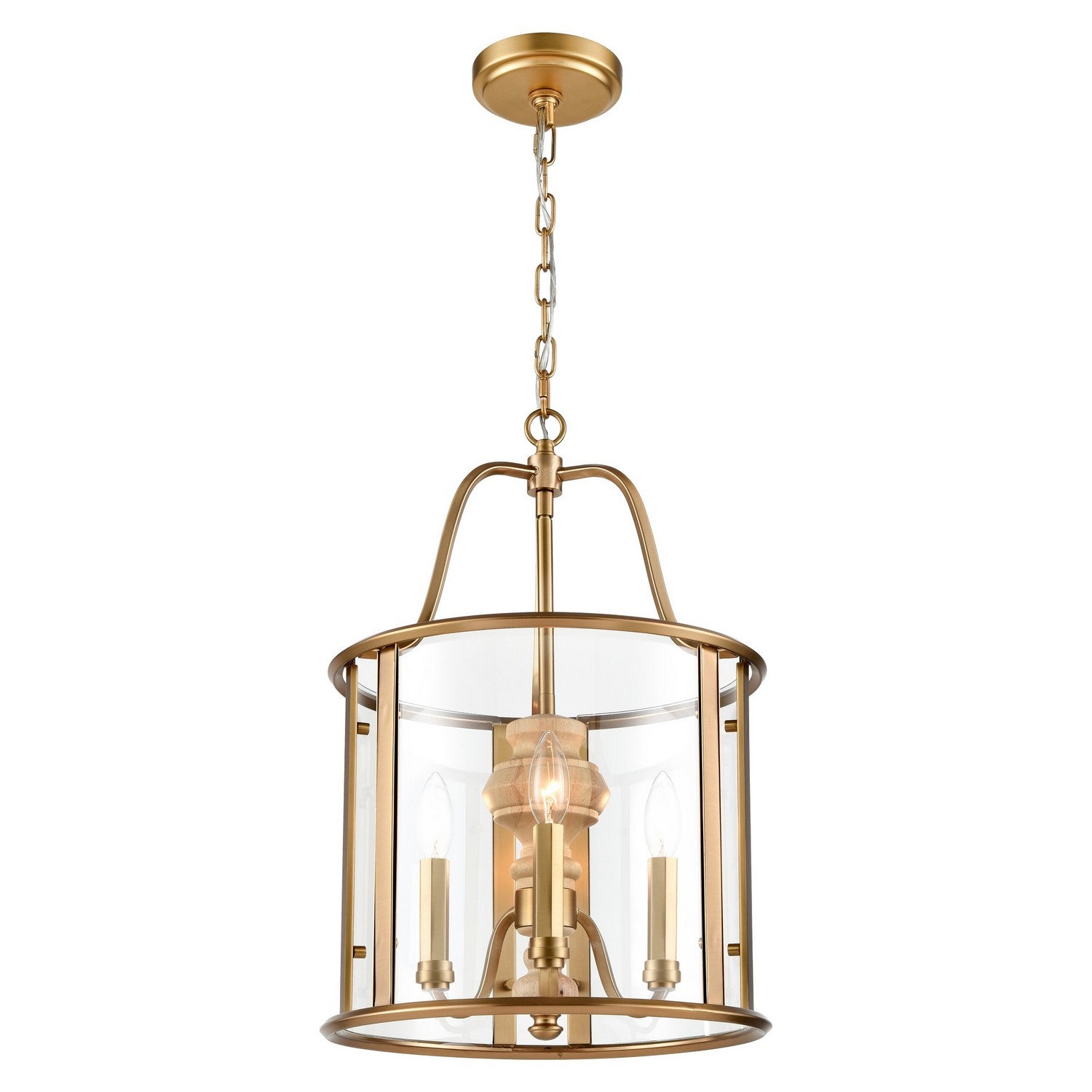 Arabela Lighting - 85143-3 - Three Light Pendant - French Country - Natural Brass