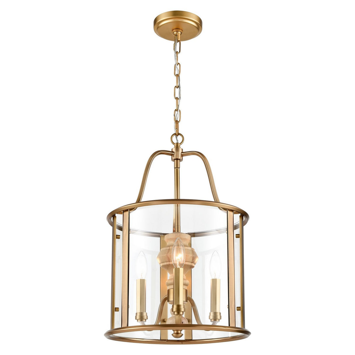 Arabela Lighting - 85143-3 - Three Light Pendant - French Country - Natural Brass