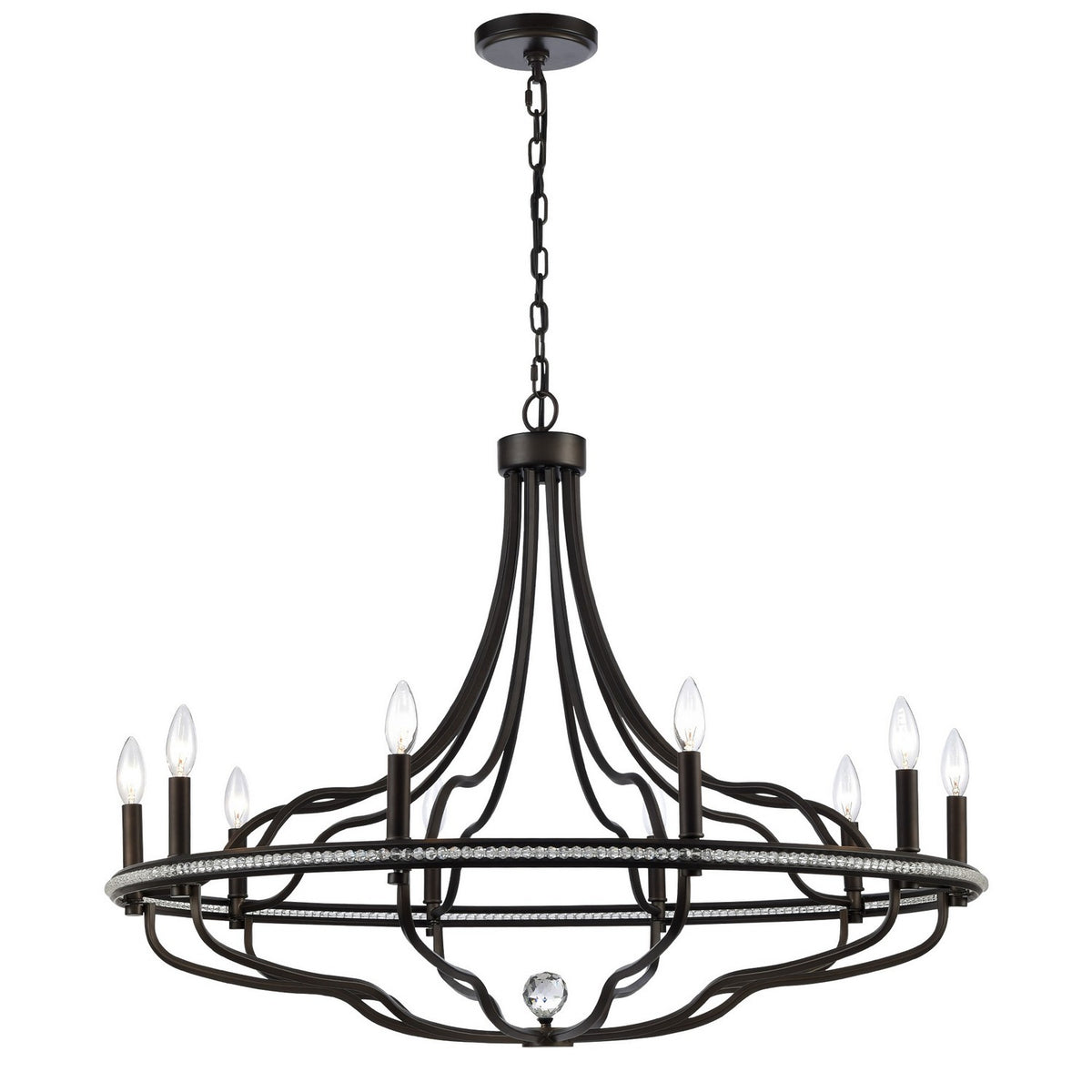 Arabela Lighting - 85153-10 - Ten Light Chandelier - Tuscan - Dark Bronze