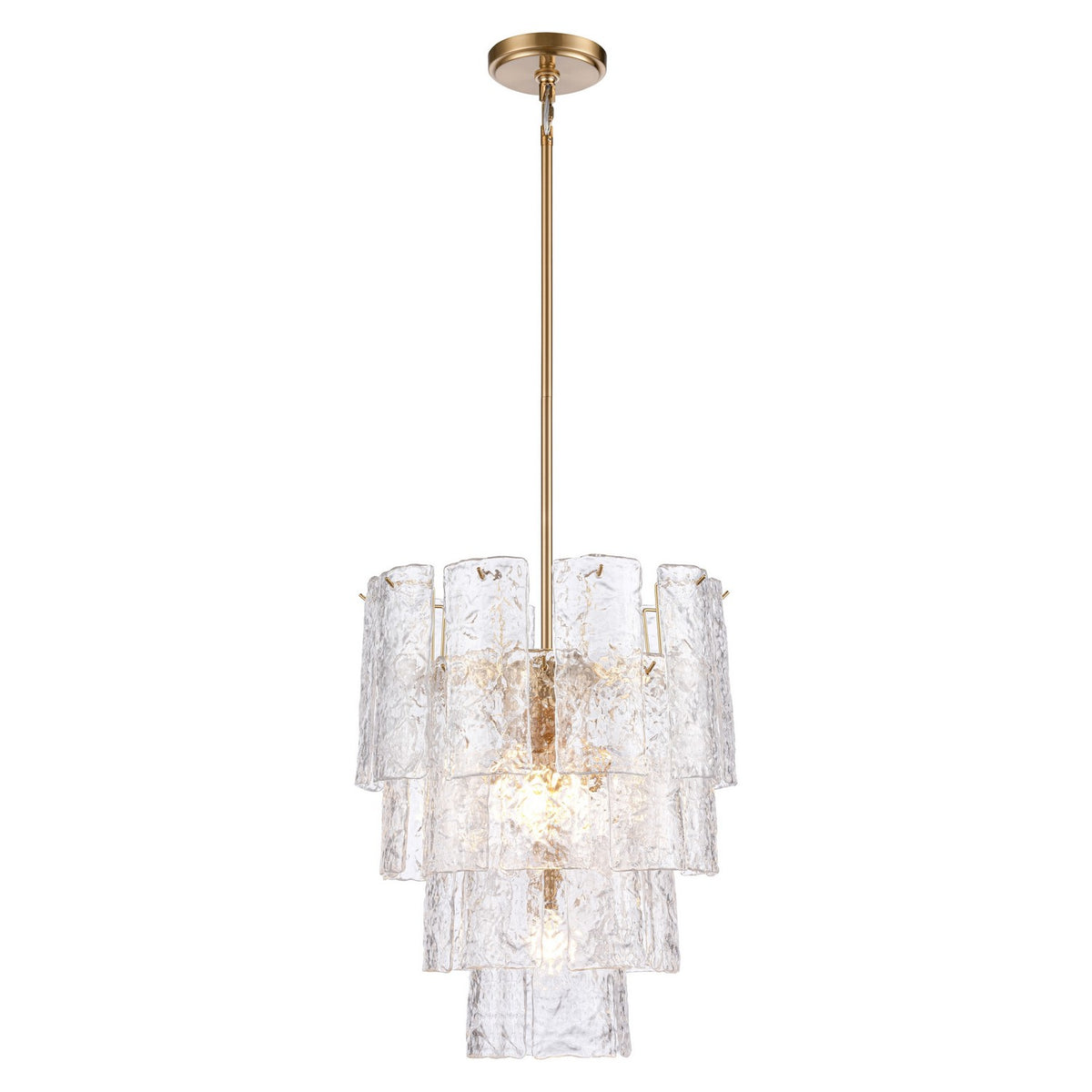 Arabela Lighting - 85161-5 - Five Light Chandelier - Fire and Ice - Lacquered Gold