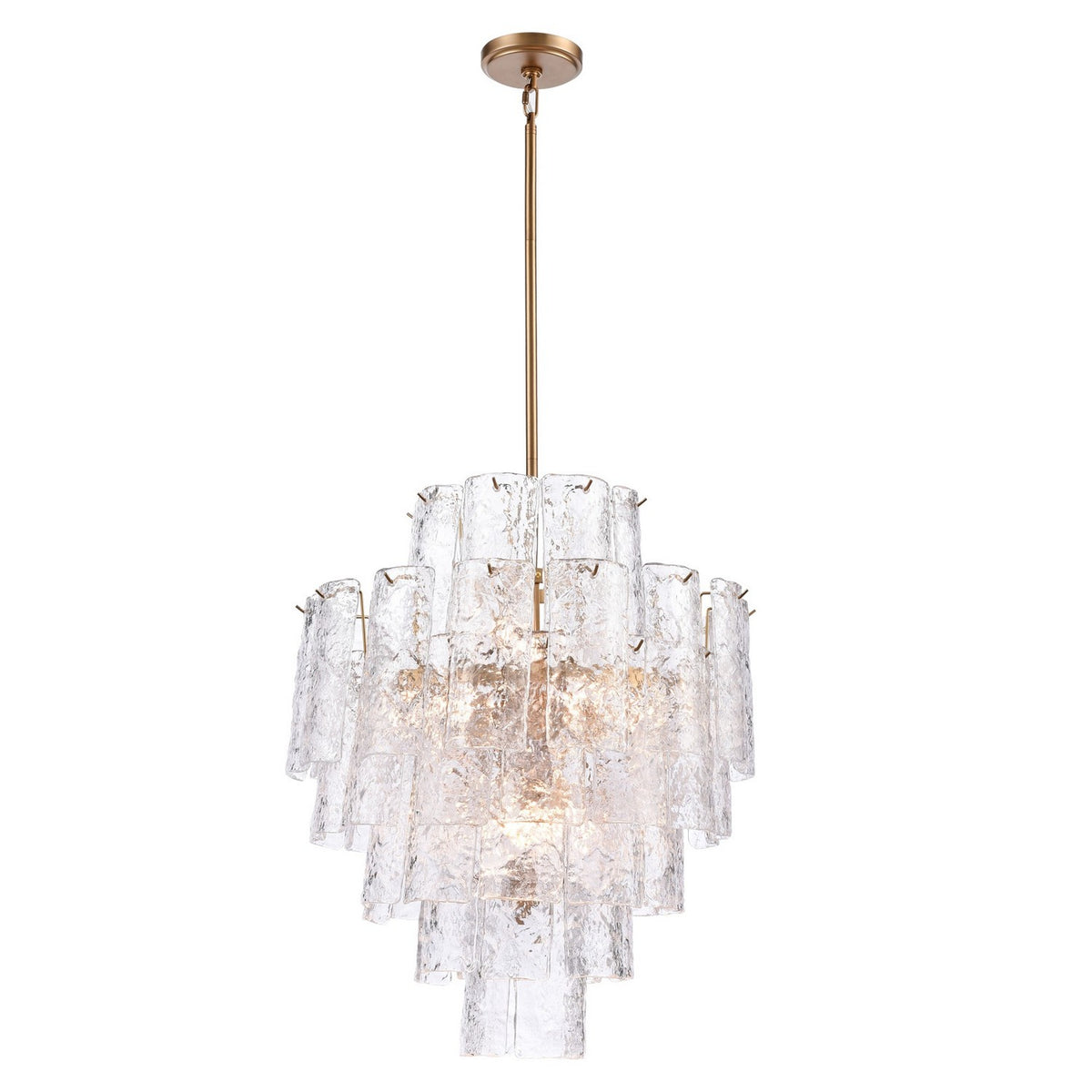 Arabela Lighting - 85162-13 - 13 Light Chandelier - Fire and Ice - Lacquered Gold