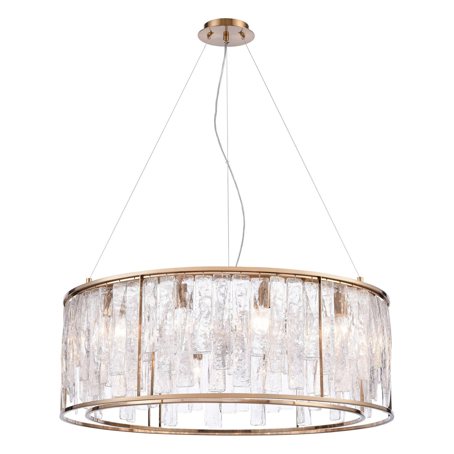 Arabela Lighting - 85171-12 - 12 Light Pendant - Boundaries - Lacquered Gold