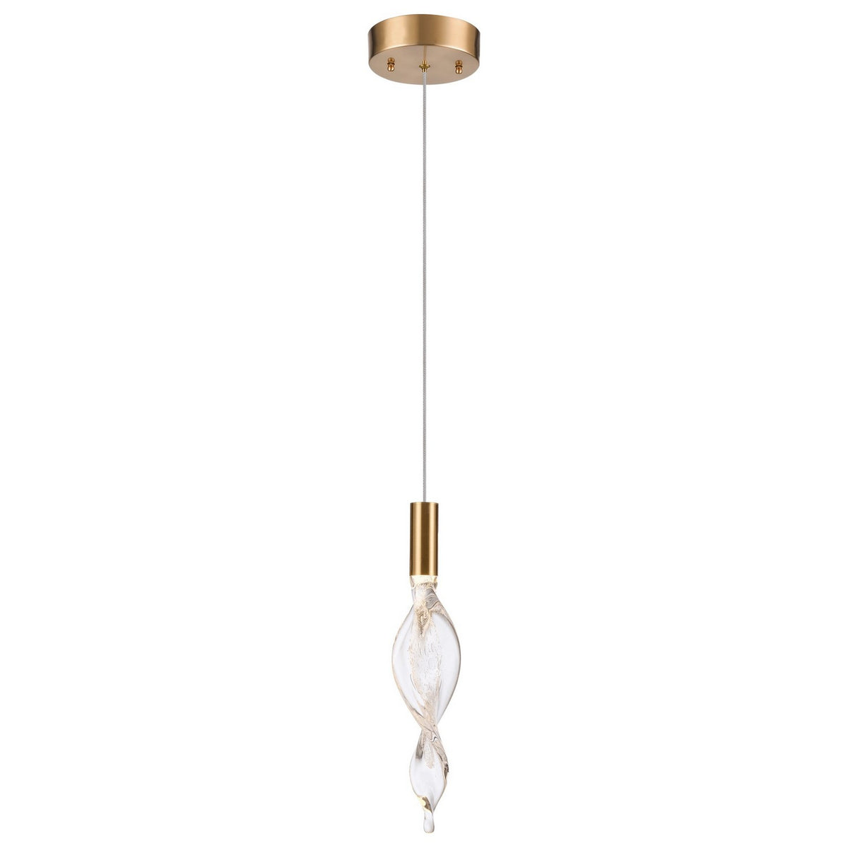 Arabela Lighting - 85211-1 - LED Pendant - Aurora - Natural Brass