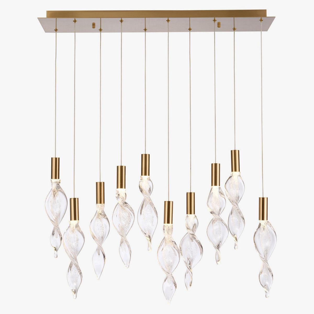 Arabela Lighting - 85215-10 - LED Linear Pendant - Aurora - Natural Brass
