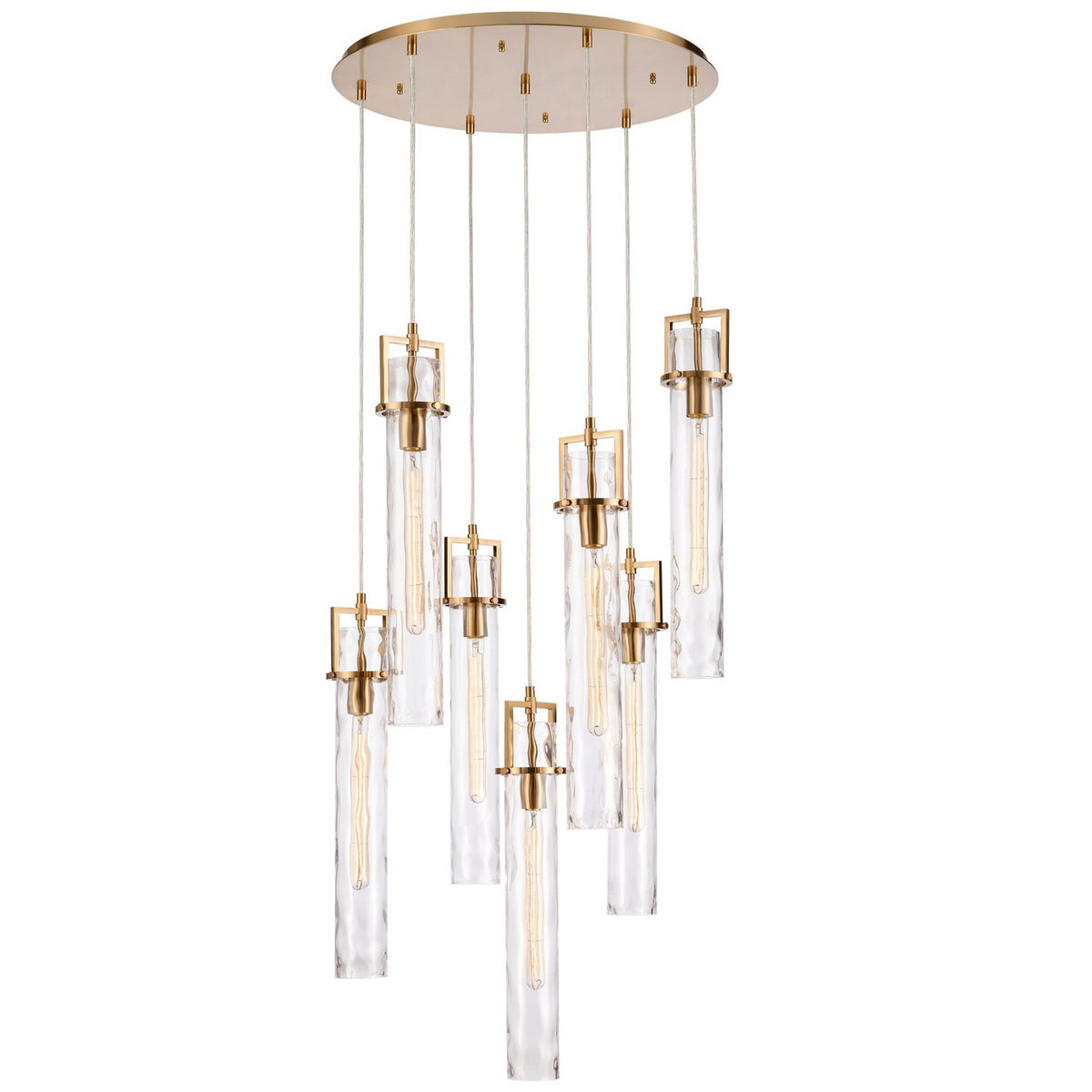 Arabela Lighting - 85244-7 - Seven Light Chandelier - Jayden - Lacquered Gold